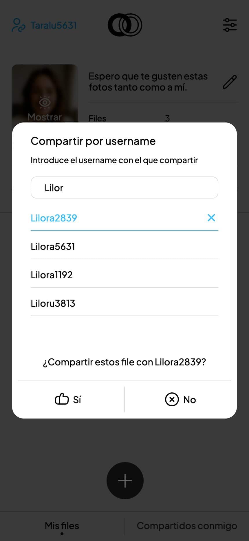 Oblivio — Compartir