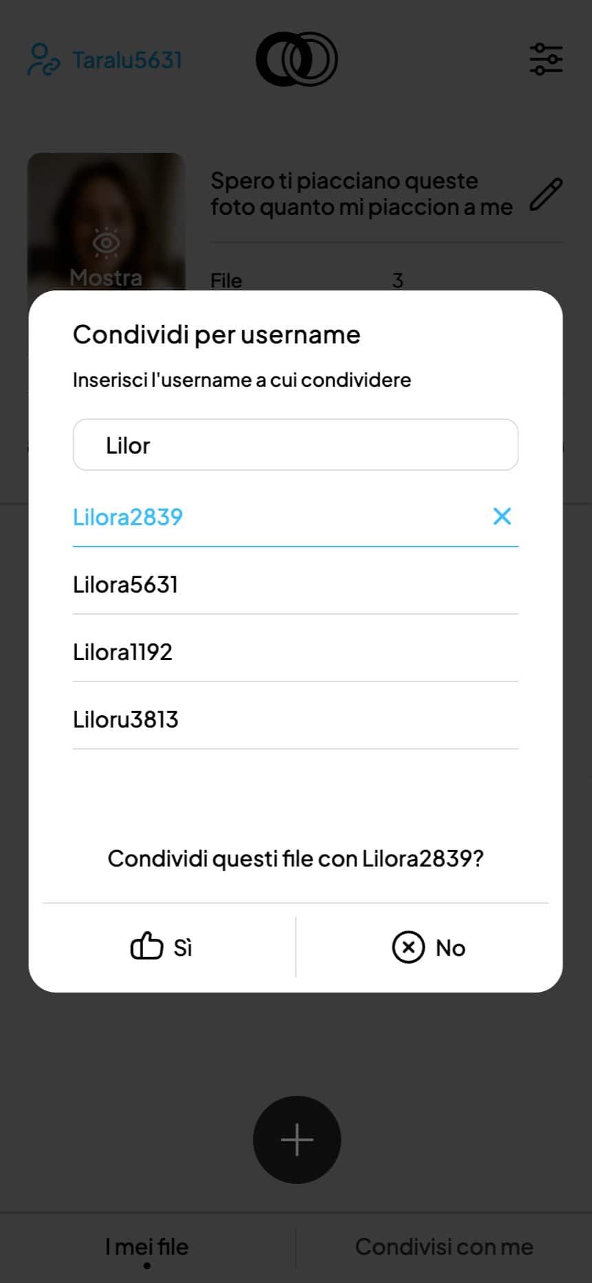 Oblivio — Condividi