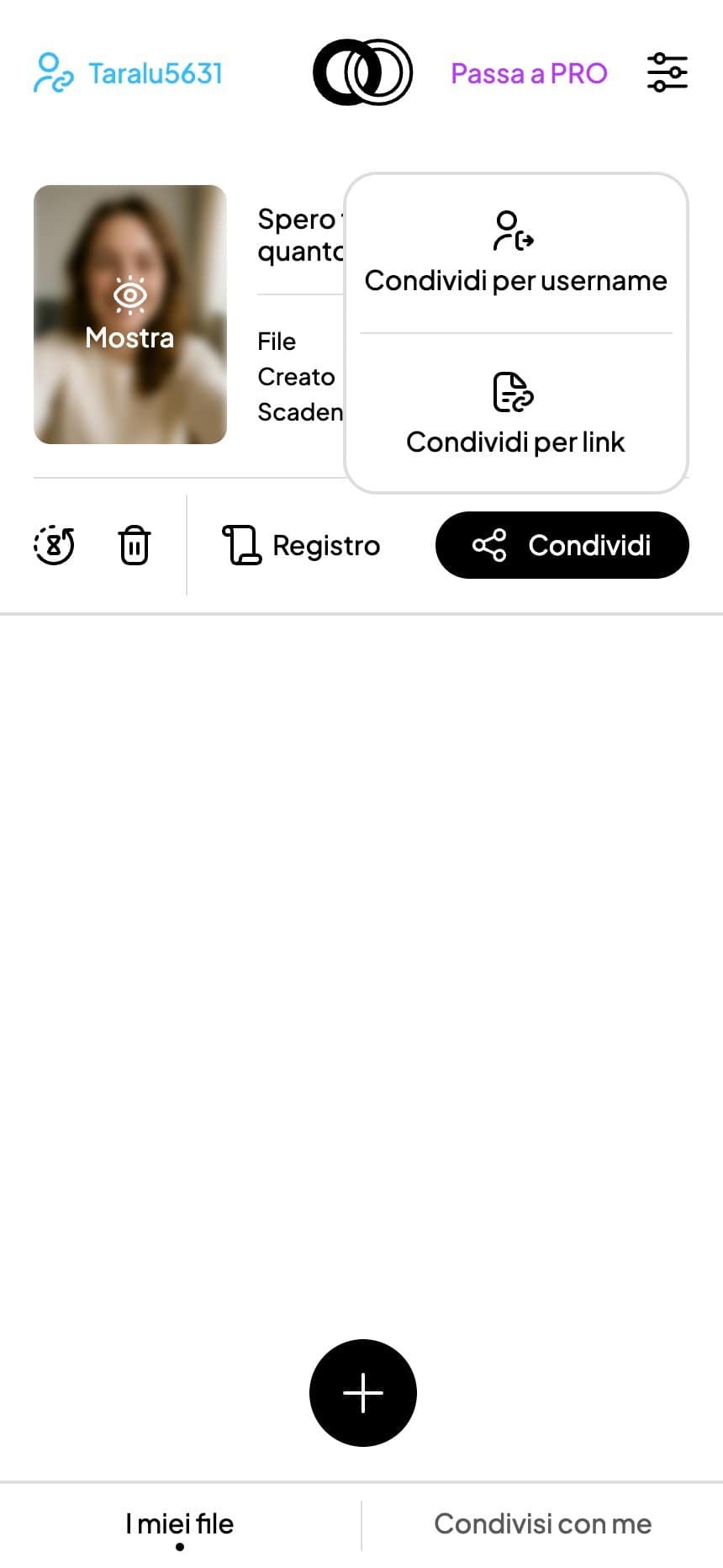 Oblivio — I miei file