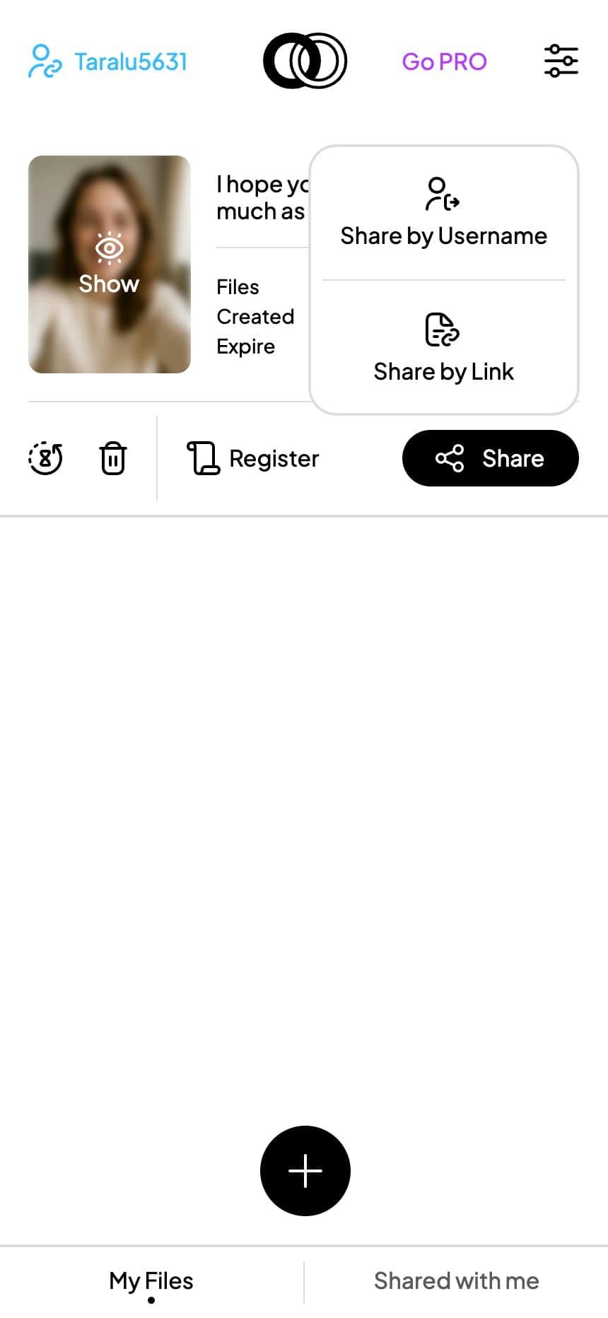 Oblivio — My Files