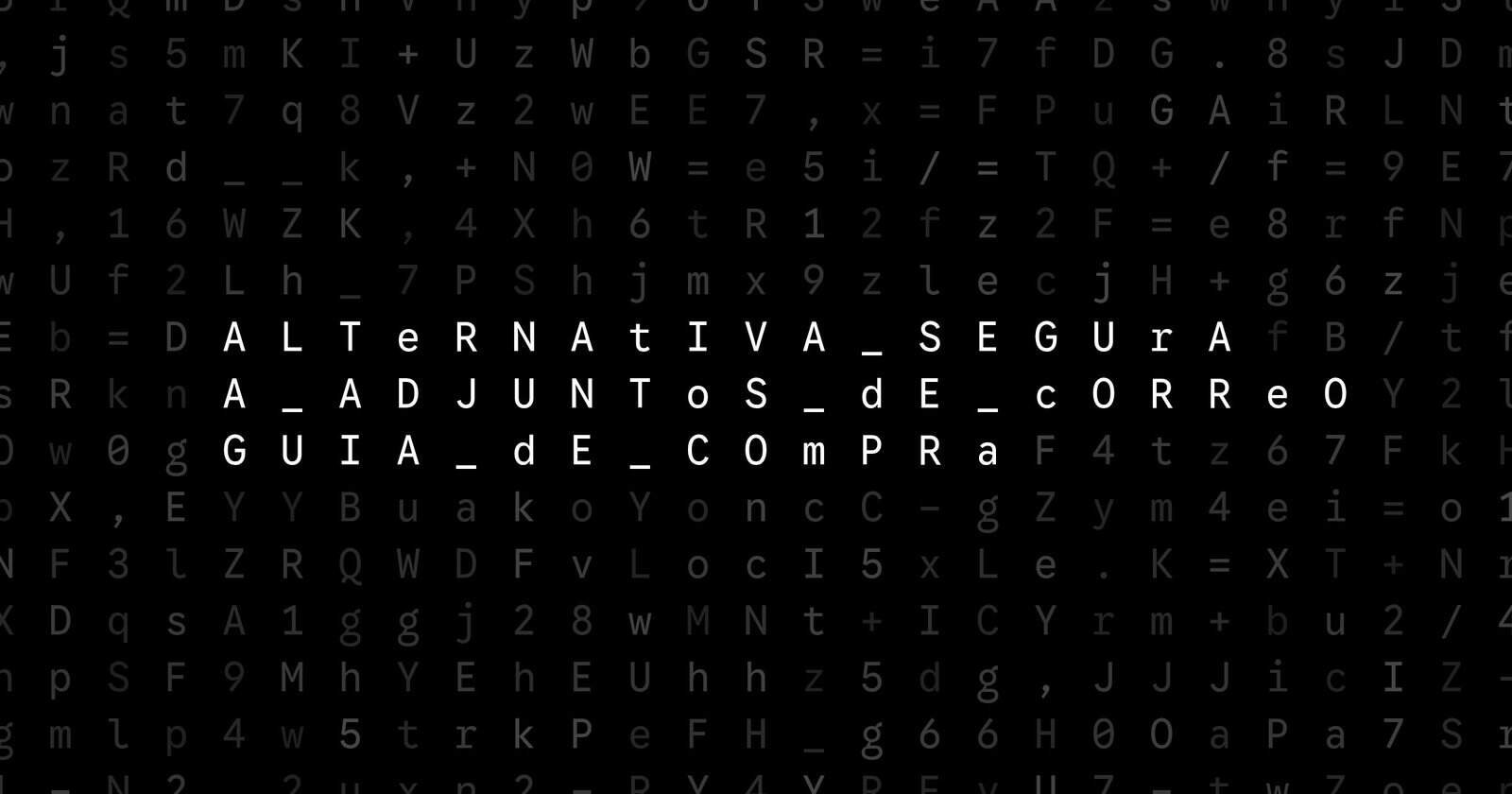 Oblivio editorial code matrix cover for Alternativa segura a adjuntos de correo: guía de compra