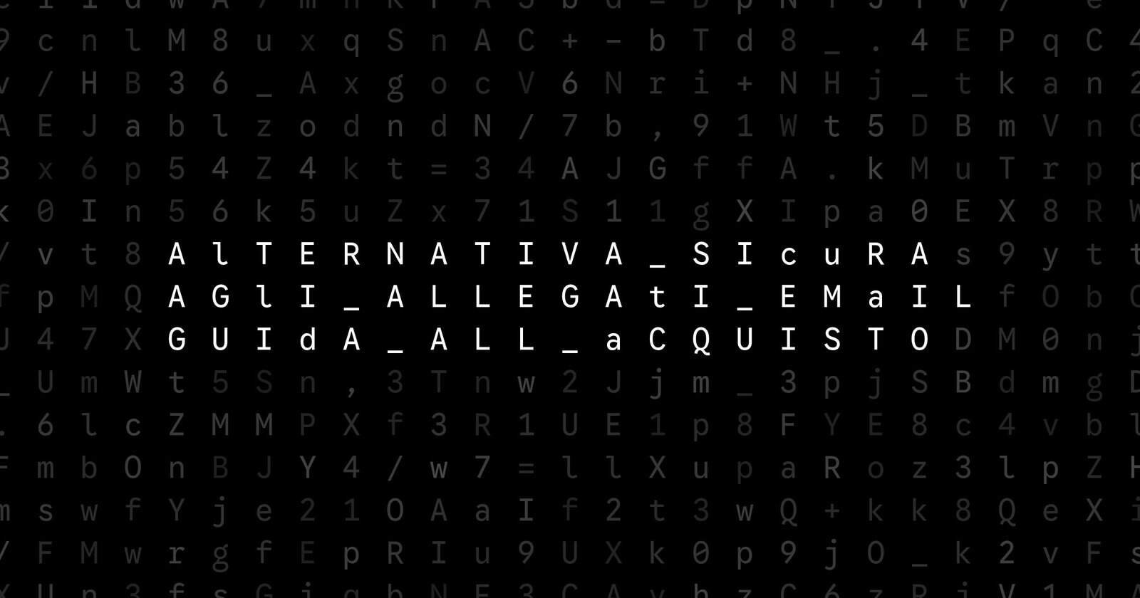 Oblivio editorial code matrix cover for Alternativa sicura agli allegati email: guida all’acquisto