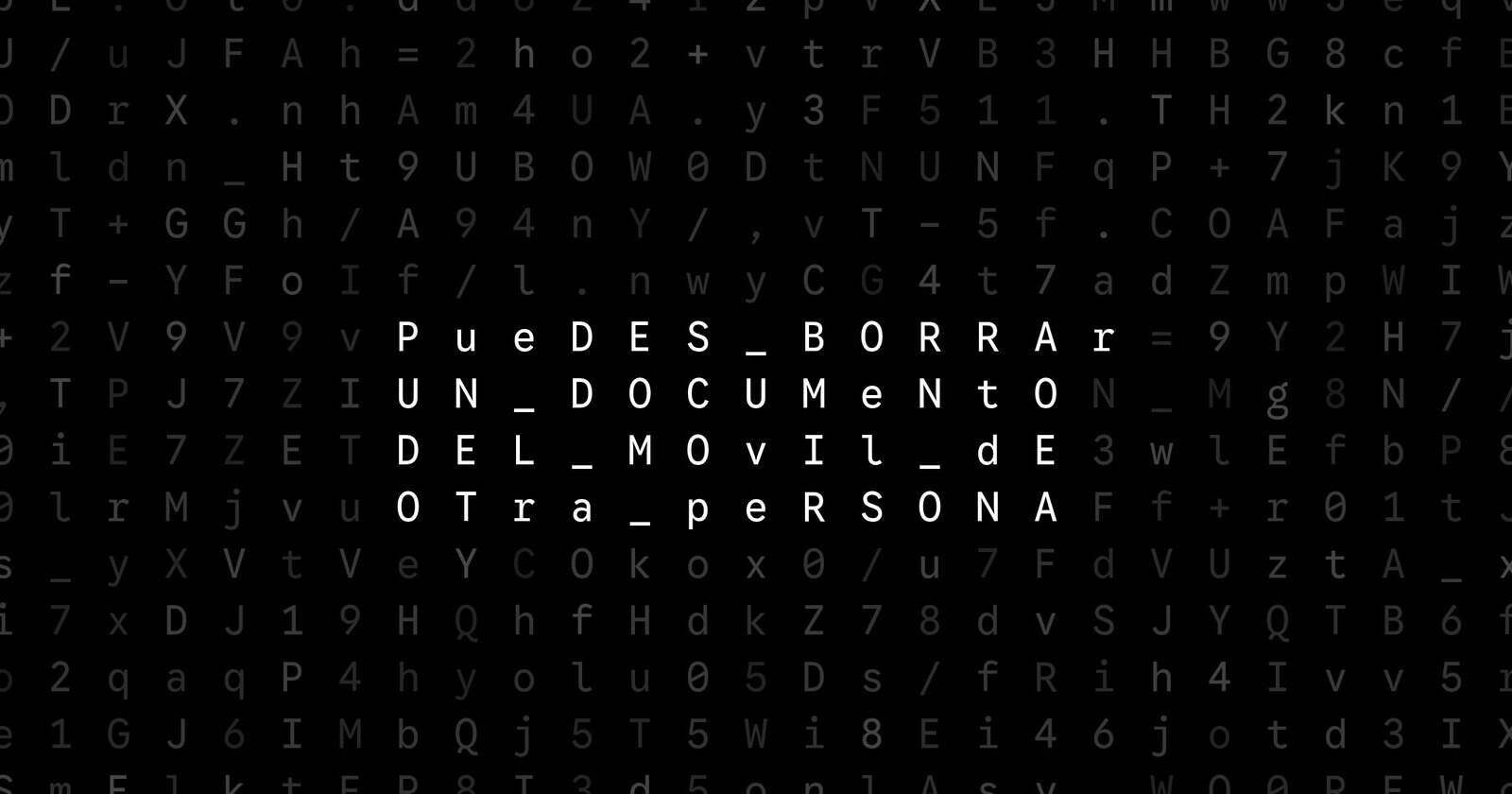 Oblivio editorial code matrix cover for ¿Puedes borrar un documento del móvil de otra persona?