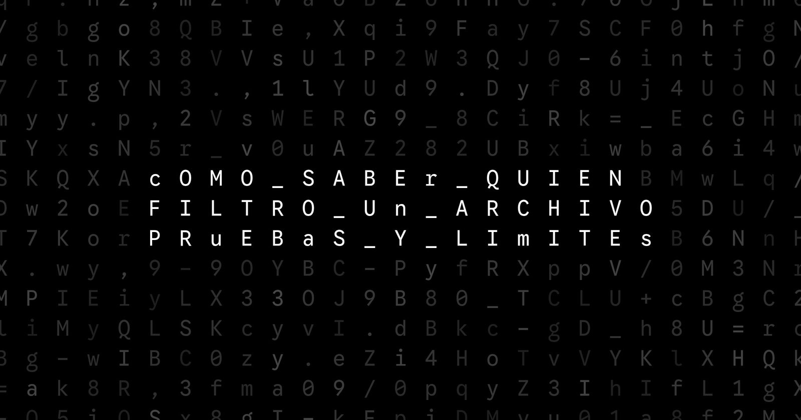 Oblivio editorial code matrix cover for Cómo saber quién filtró un archivo: pruebas y límites