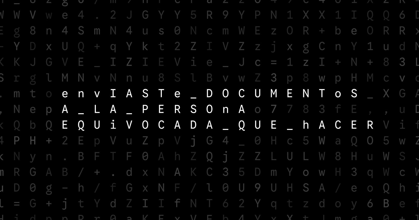 Oblivio editorial code matrix cover for ¿Enviaste documentos a la persona equivocada? Qué hacer