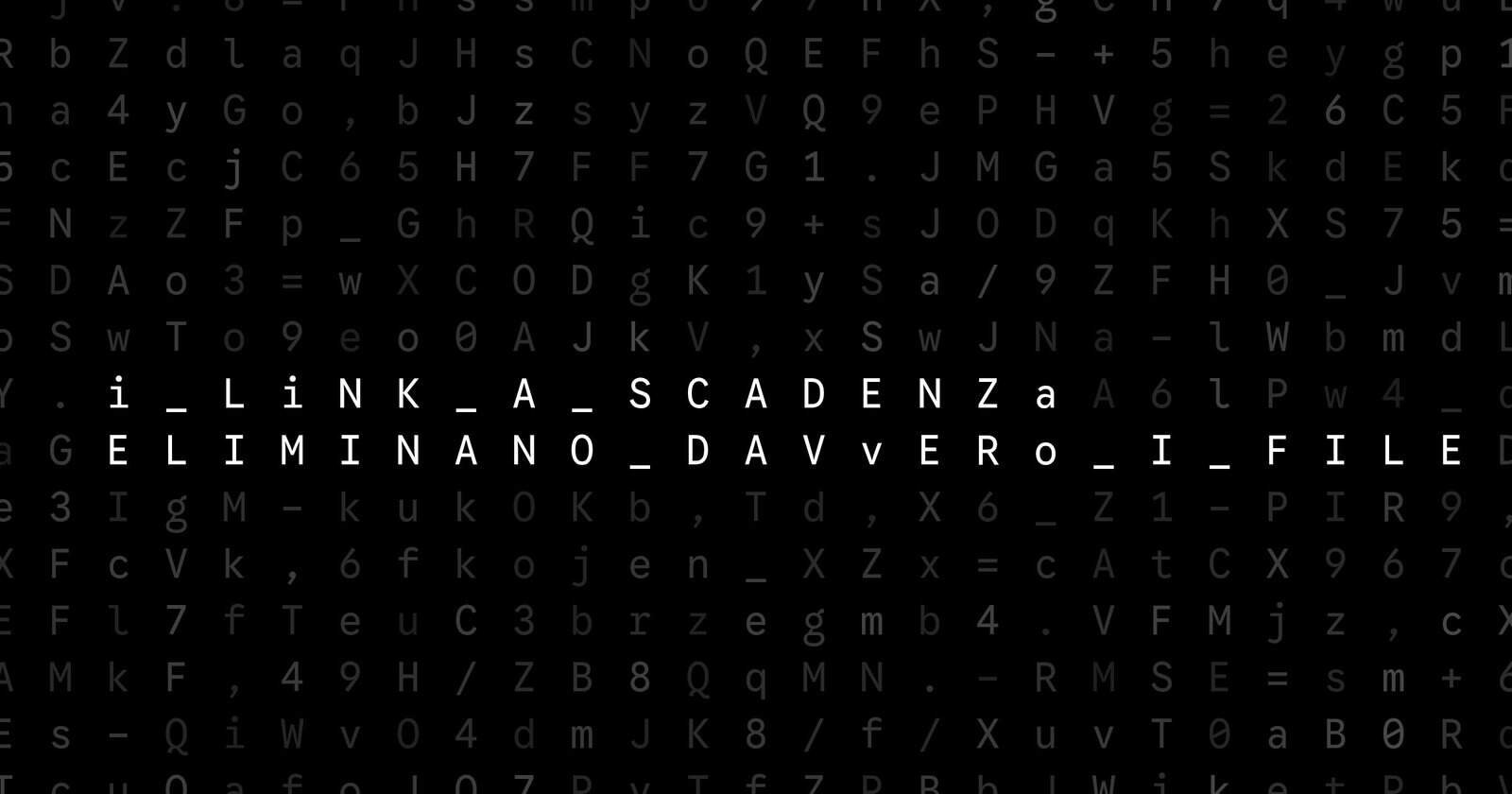 Oblivio editorial code matrix cover for I link a scadenza eliminano davvero i file?