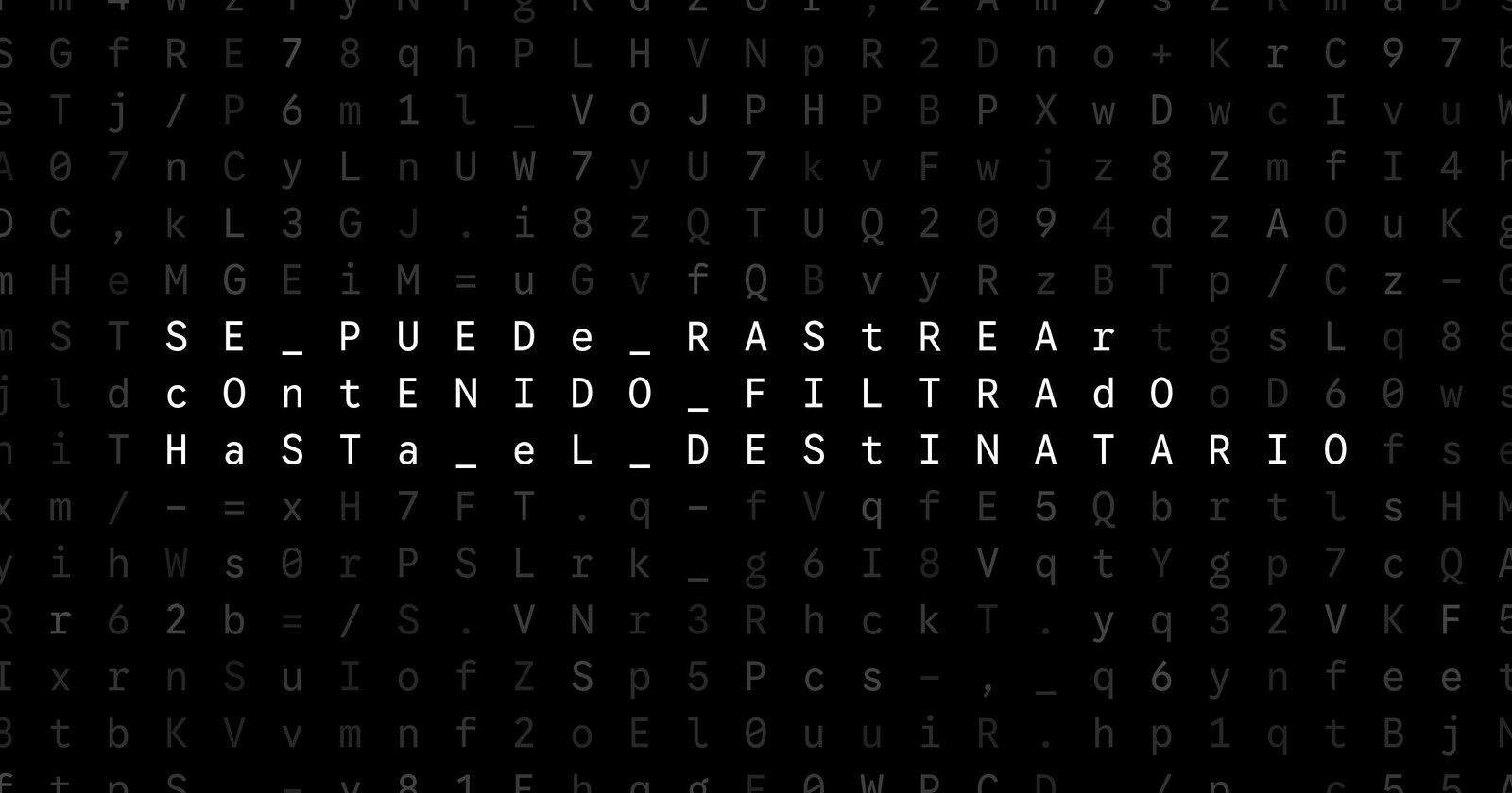 Oblivio editorial code matrix cover for ¿Se puede rastrear contenido filtrado hasta el destinatario?