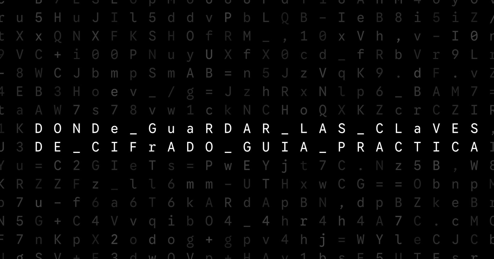 Oblivio editorial code matrix cover for ¿Dónde guardar las claves de cifrado? Guía práctica