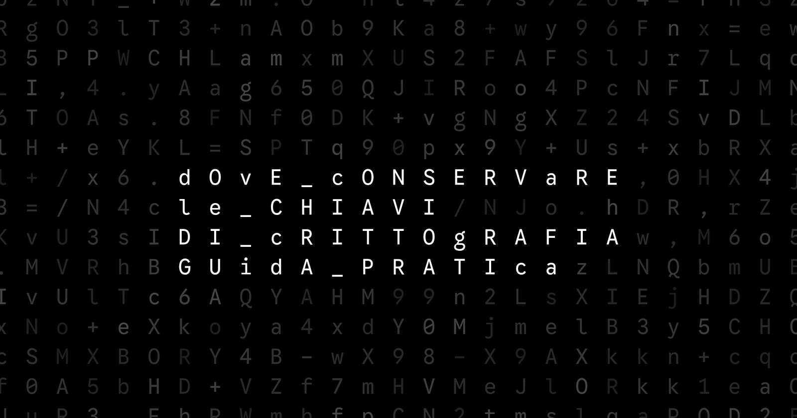 Oblivio editorial code matrix cover for Dove conservare le chiavi di crittografia? Guida pratica