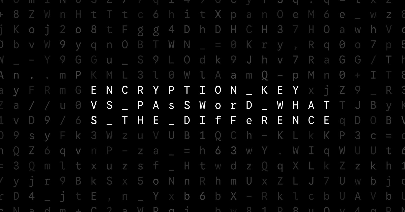 Oblivio editorial code matrix cover for Encryption Key vs Password: What’s the Difference?