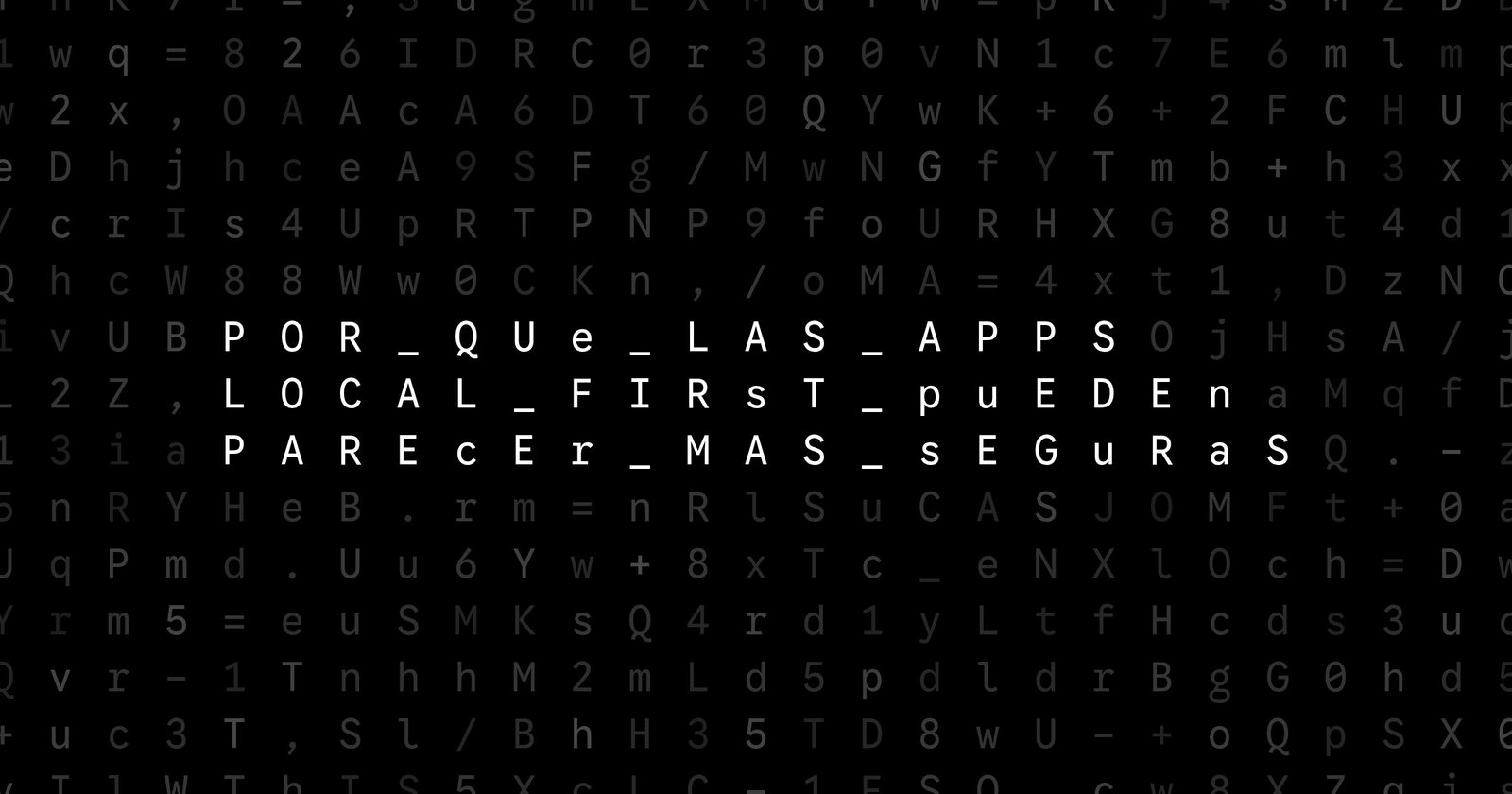Oblivio editorial code matrix cover for Por qué las apps local-first pueden parecer más seguras