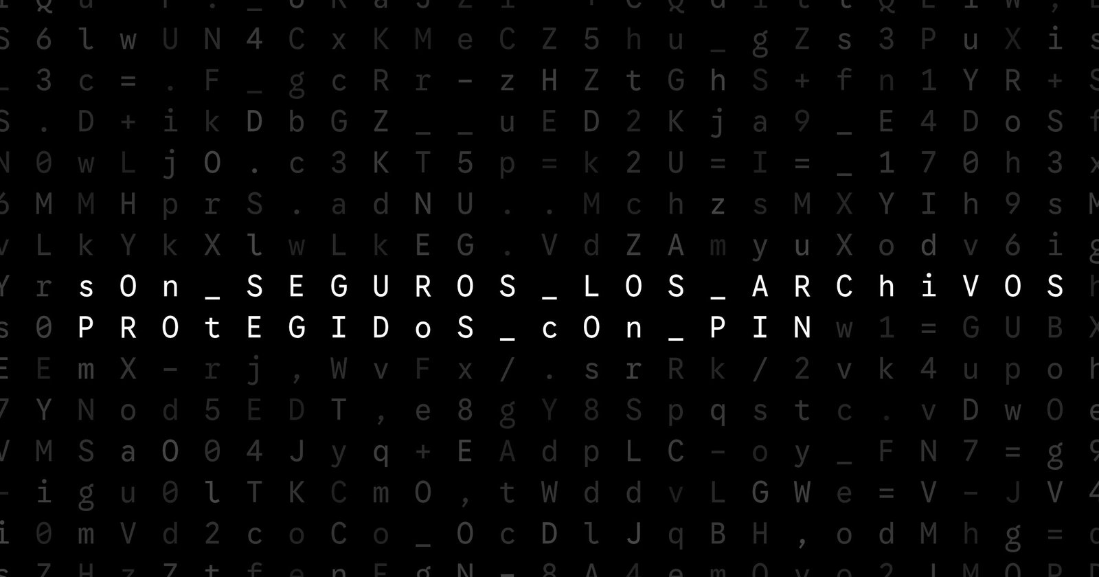 Oblivio editorial code matrix cover for ¿Son seguros los archivos protegidos con PIN?