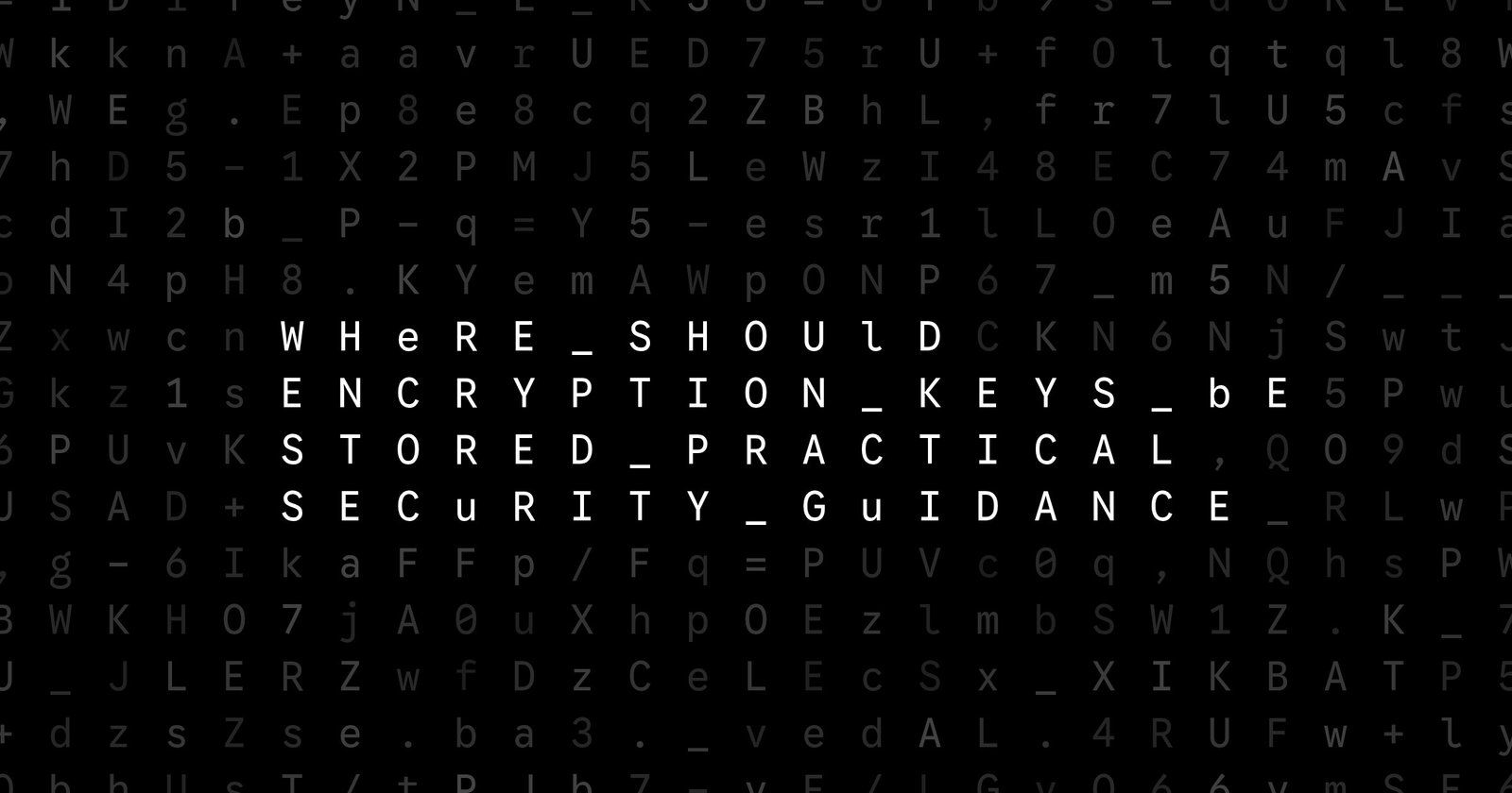 Oblivio editorial code matrix cover for Where Should Encryption Keys Be Stored? Practical Security Guidance
