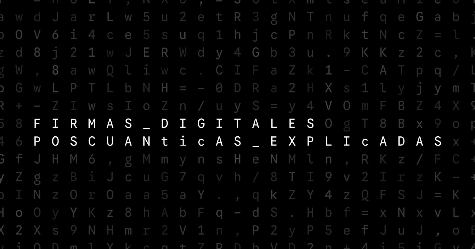 Oblivio editorial code matrix cover for Firmas digitales poscuánticas explicadas