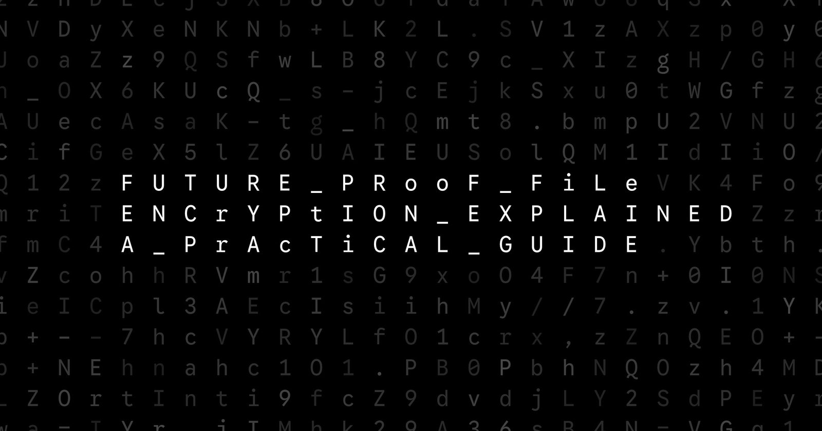 Oblivio editorial code matrix cover for Future-Proof File Encryption Explained: A Practical Guide