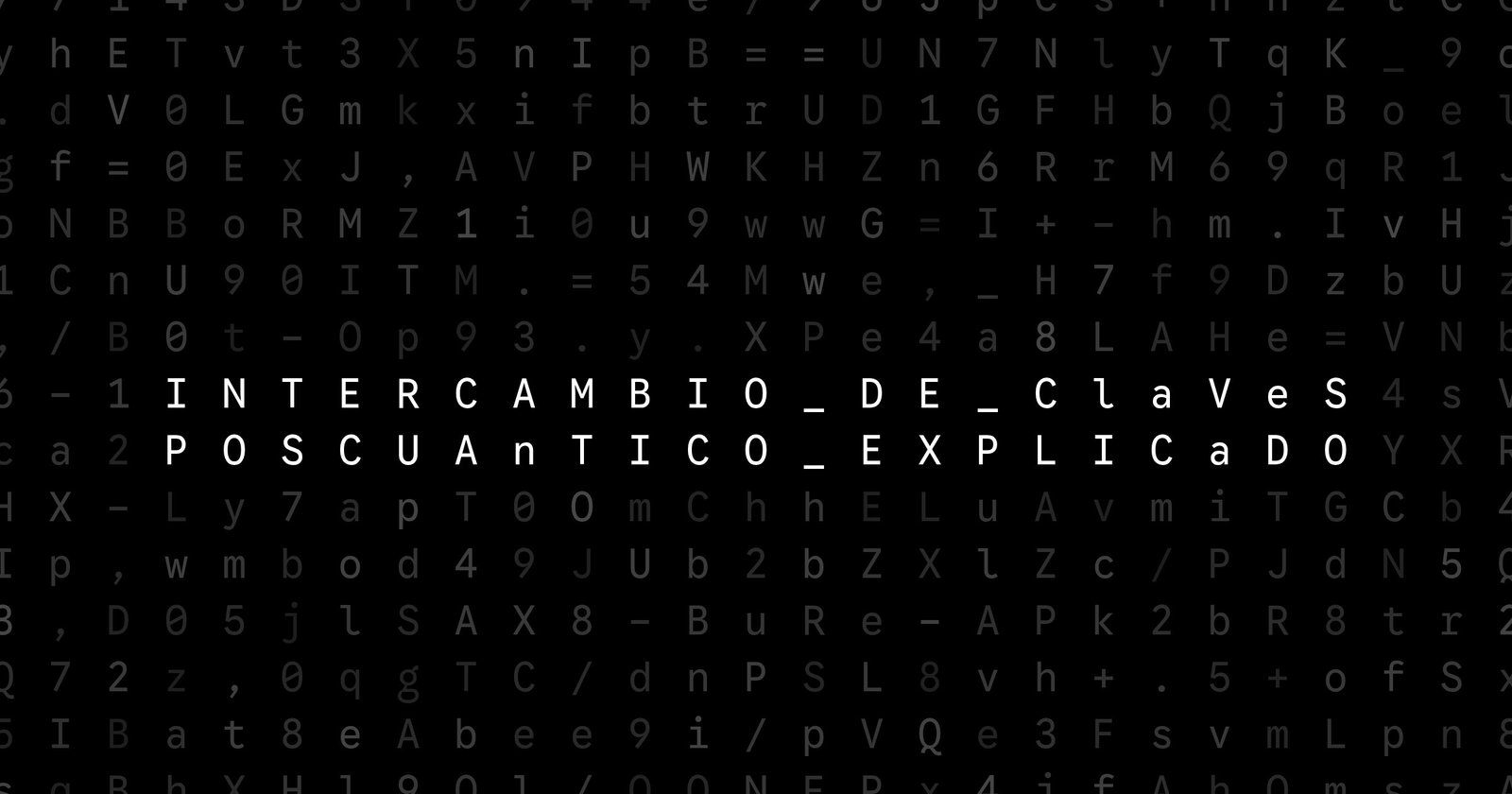 Oblivio editorial code matrix cover for Intercambio de claves poscuántico explicado
