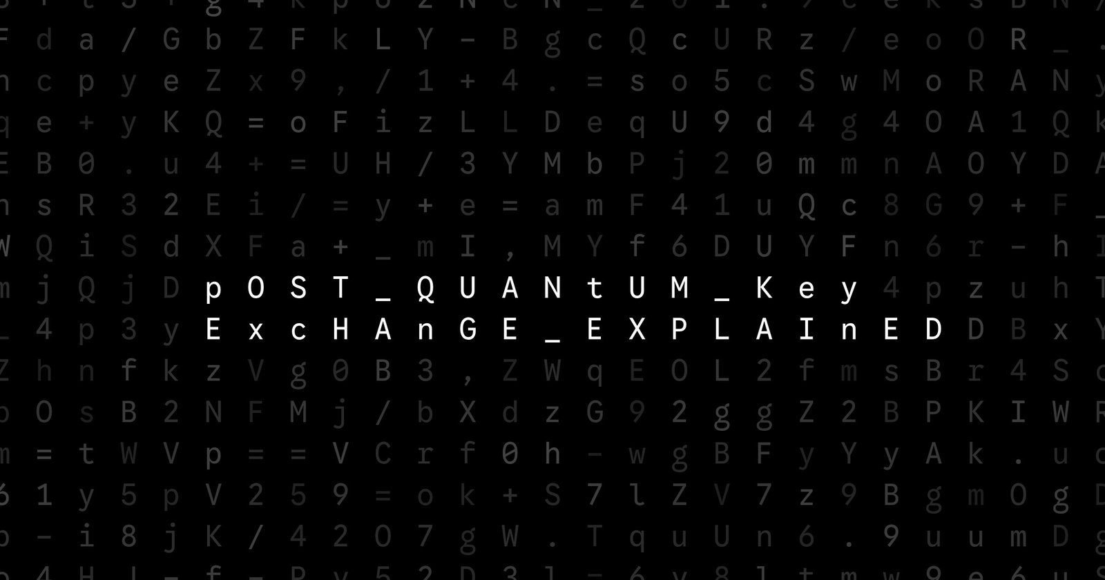 Oblivio editorial code matrix cover for Post-Quantum Key Exchange Explained