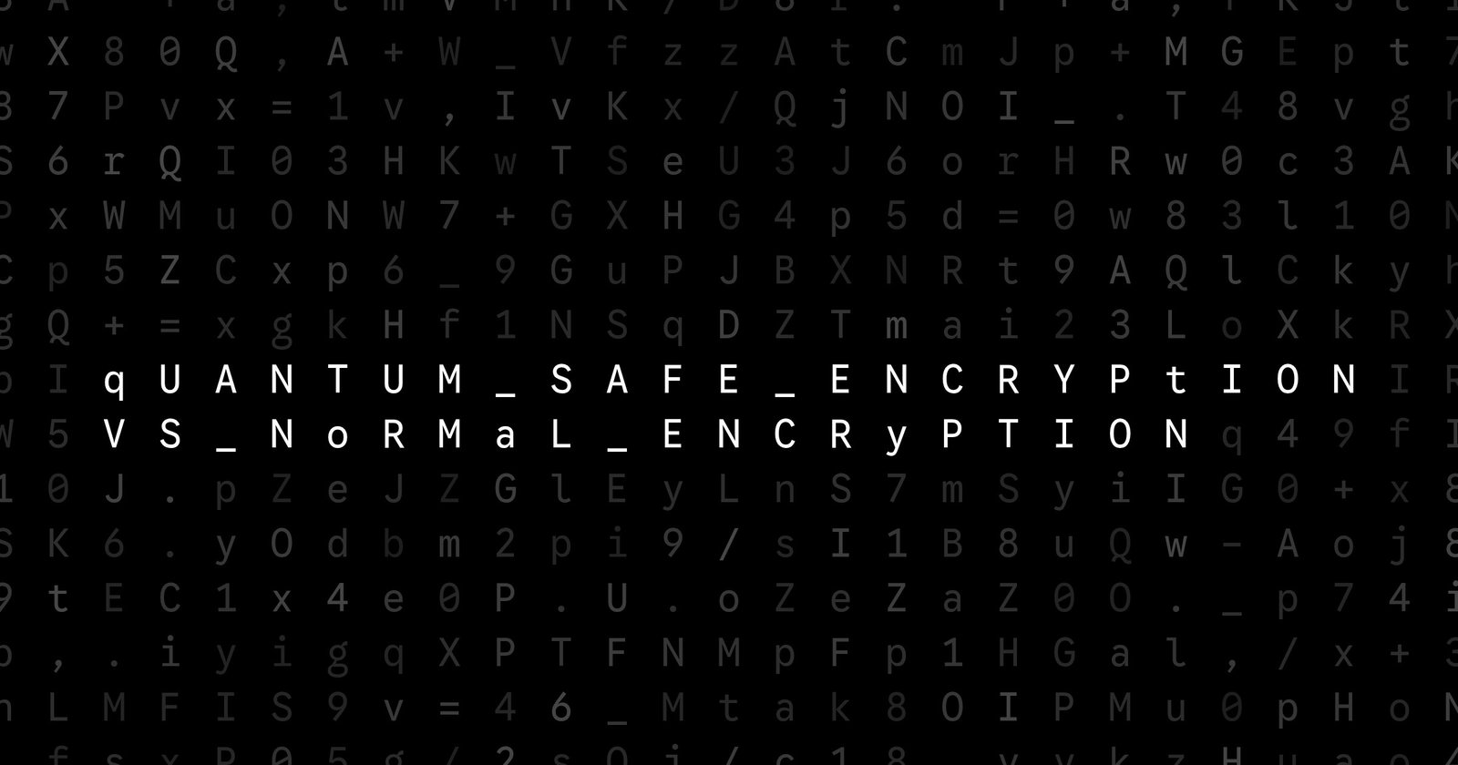 Oblivio editorial code matrix cover for Quantum-Safe Encryption vs Normal Encryption
