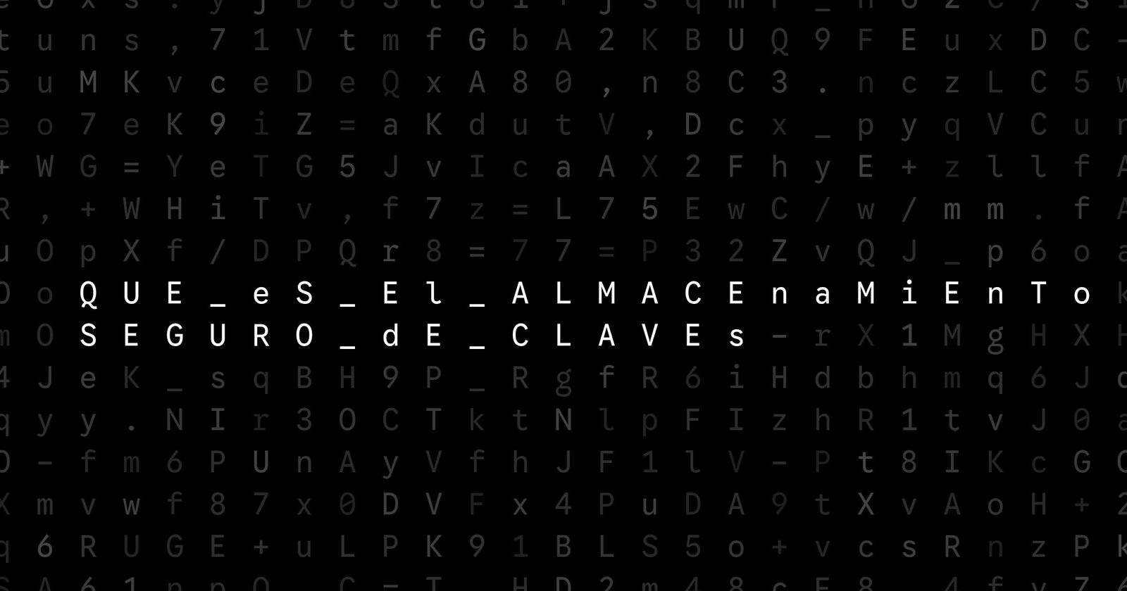 Oblivio editorial code matrix cover for Qué es el almacenamiento seguro de claves