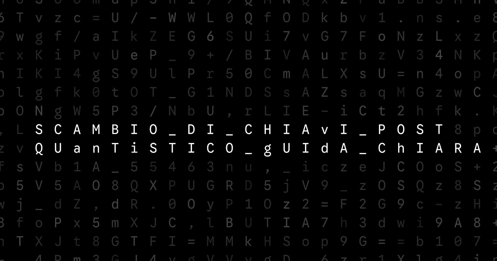 Oblivio editorial code matrix cover for Scambio di chiavi post-quantistico: guida chiara